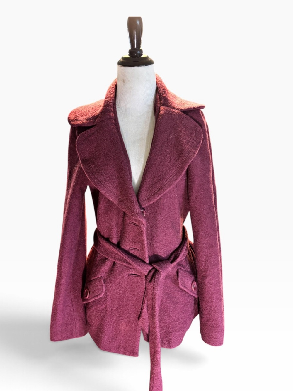 Classiques Entier Belted Trench Coat - Plum